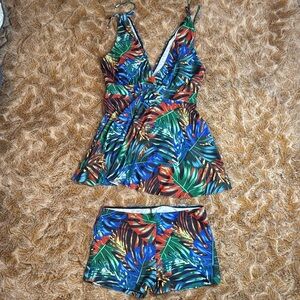 NWOT Tropical Bathing suit size L